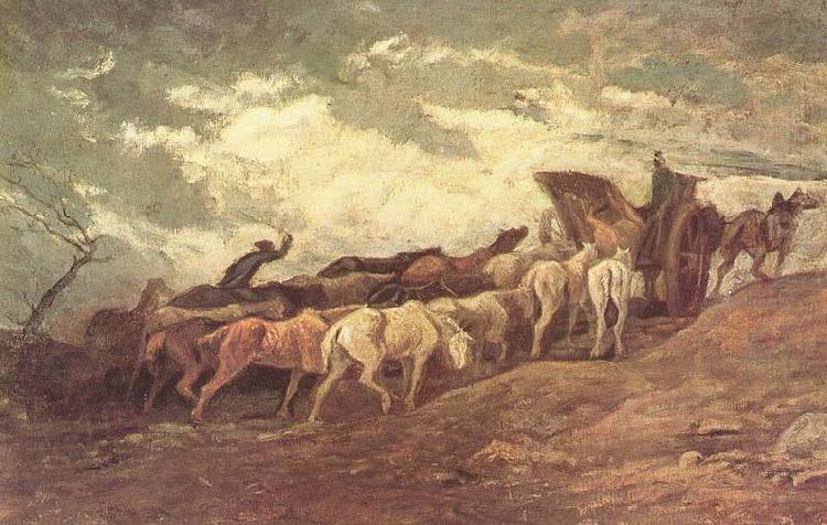 Pferdezug, Honore Daumier